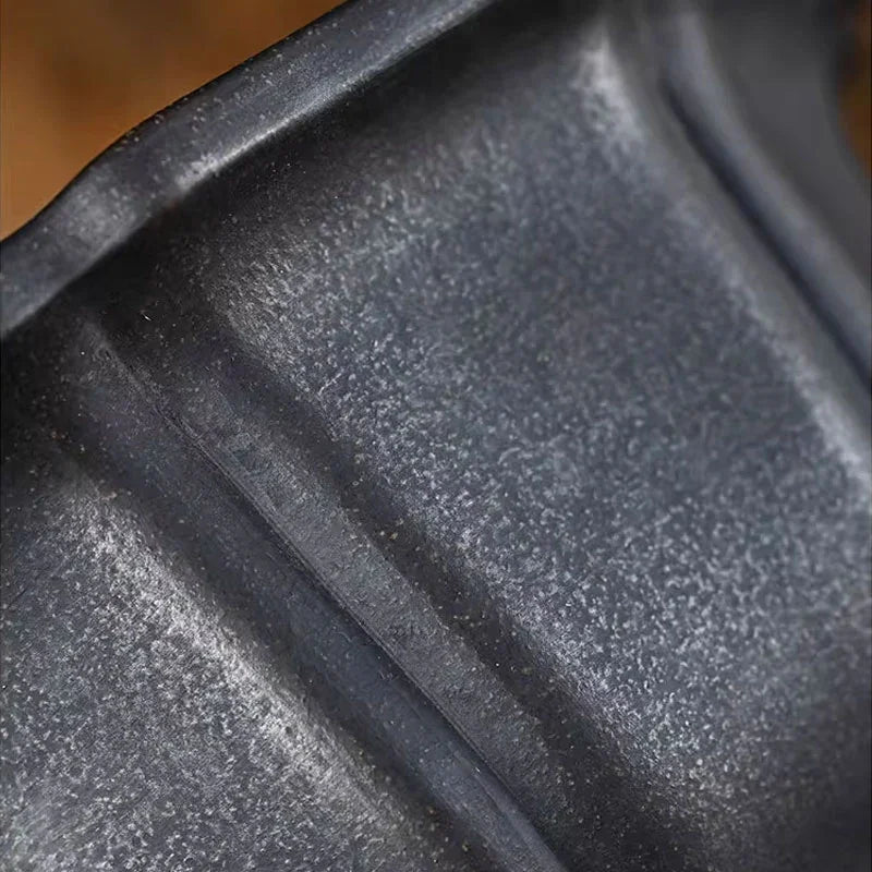 10.4 inch (26.5cm) Large 6.5 inch (16.5cm) Deep Premium Fluted Hexagonal Semi-Cascade Pot Close Shot