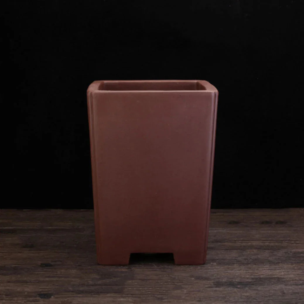 10.8" (27.5cm) Deep Handmade Traditional Unglazed Cascade Bonsai Pot