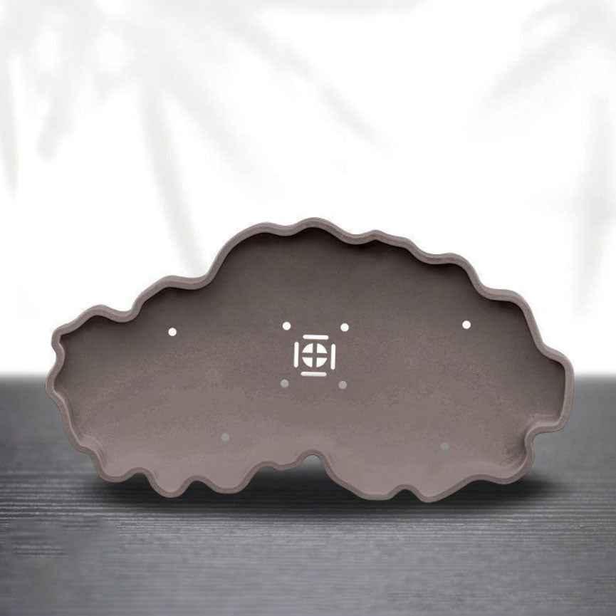 10.8" (27.5cm) Large Cloud Shaped Resin Shallow Bonsai Landscape Pots