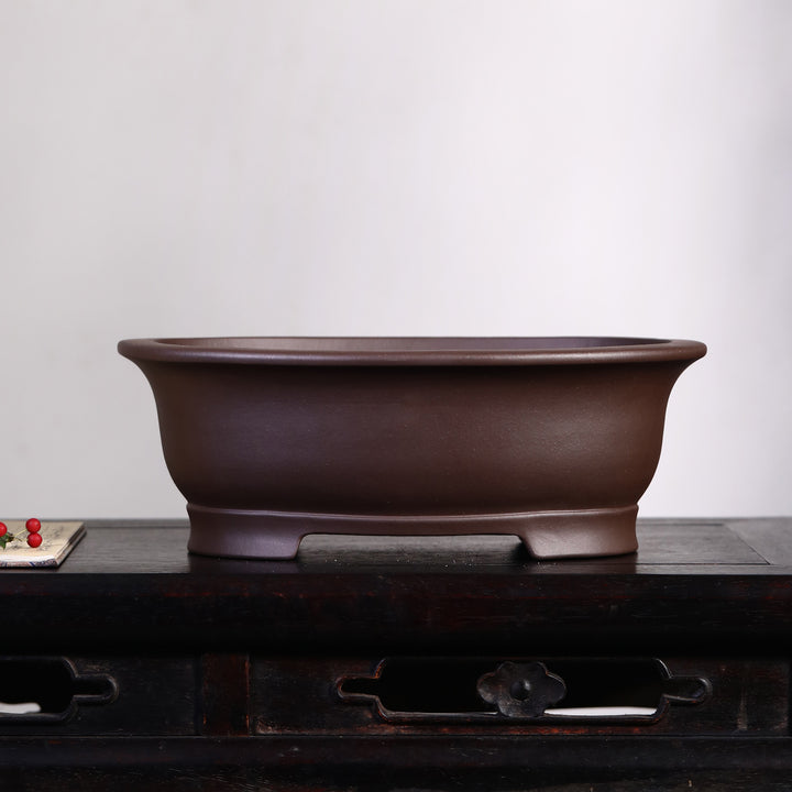 11.6" (29.5cm) Large Oval Premium Traditional Bonsai Pot