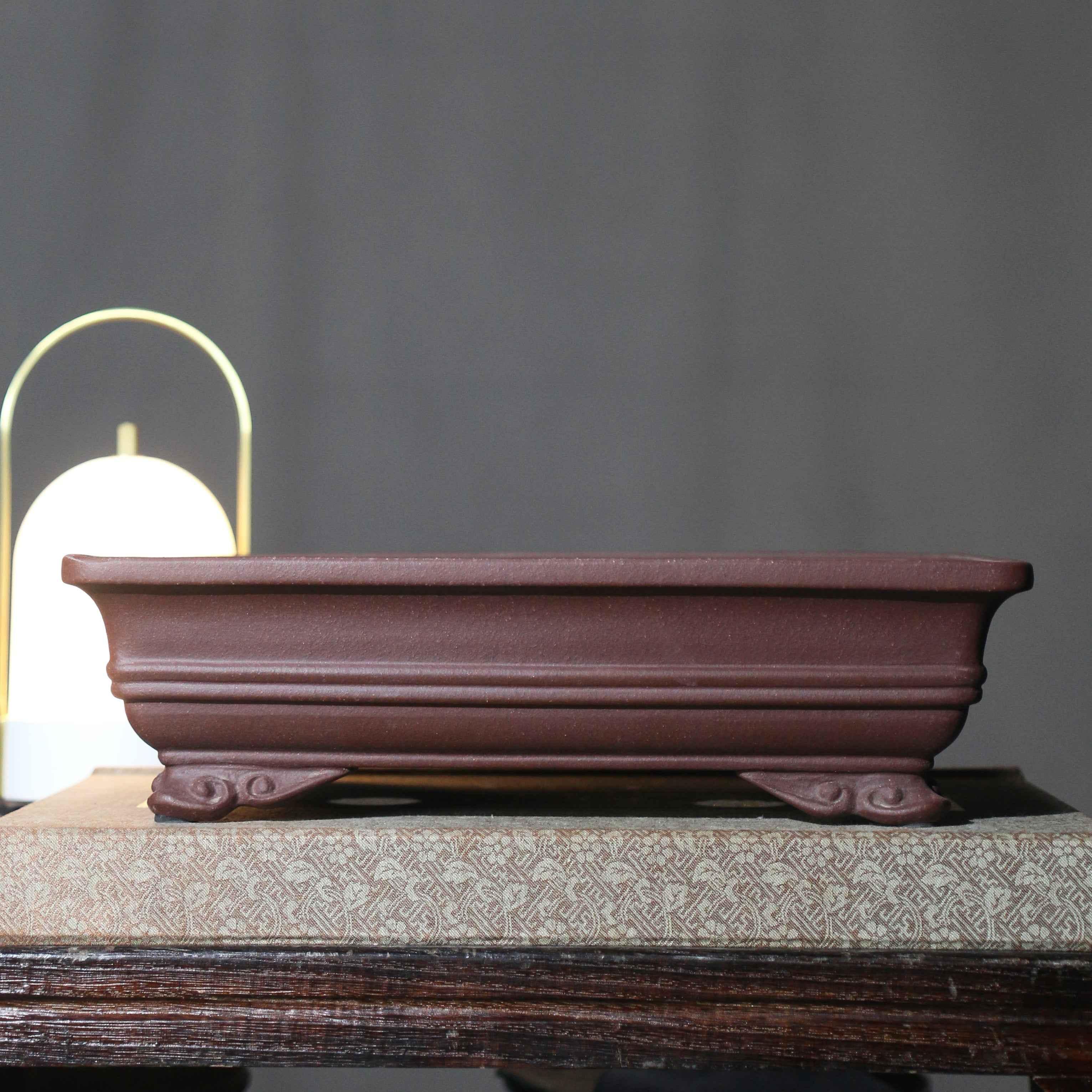 11.6" (29.5cm) Large Traditional Chinese Yixing Clay Bonsai Pot