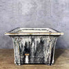 11 inch (28cm) Large 8.2 inch (21cm) Deep Drip Glaze Cascade/Semi Cascade Square Bonsai Pots Black And White Color