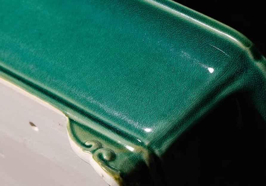 12.2" (31cm) Large Cracked Glaze Raised Cloud Feet Bonsai Pots