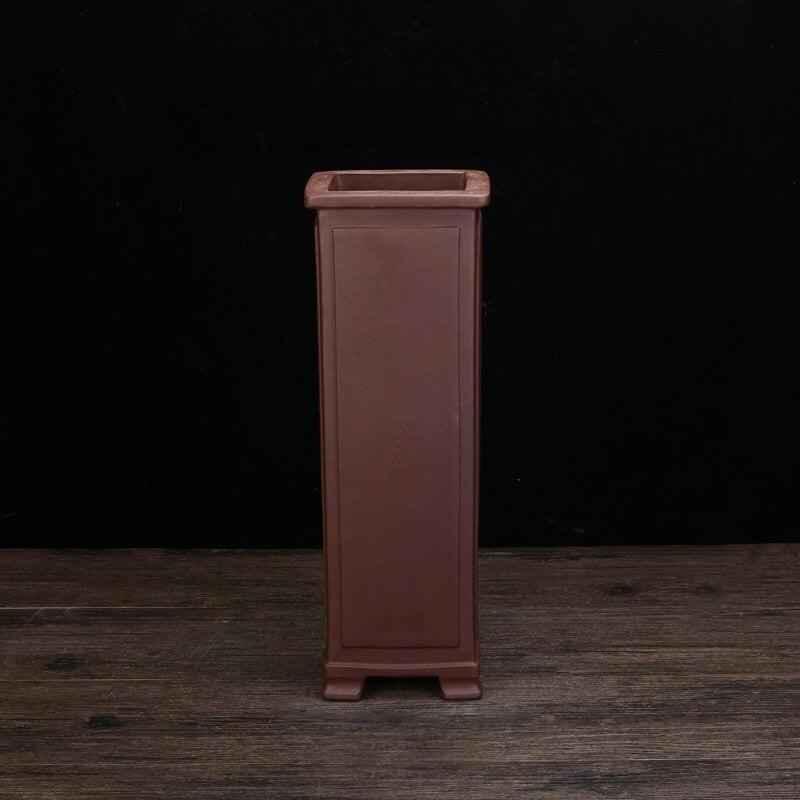 12.8" (32.7cm) Extra-Deep Handmade Unglazed Cascade Bonsai Pot