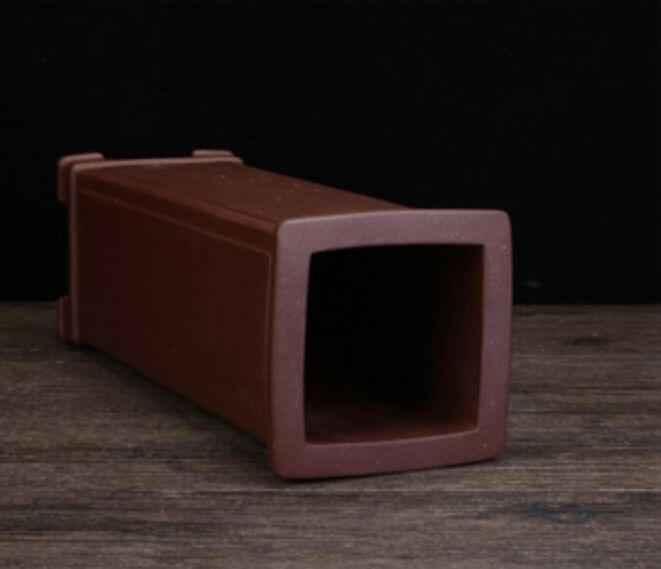 12.8" (32.7cm) Extra-Deep Handmade Unglazed Cascade Bonsai Pot