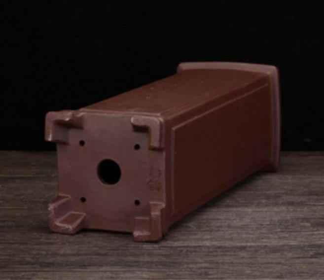 12.8" (32.7cm) Extra-Deep Handmade Unglazed Cascade Bonsai Pot