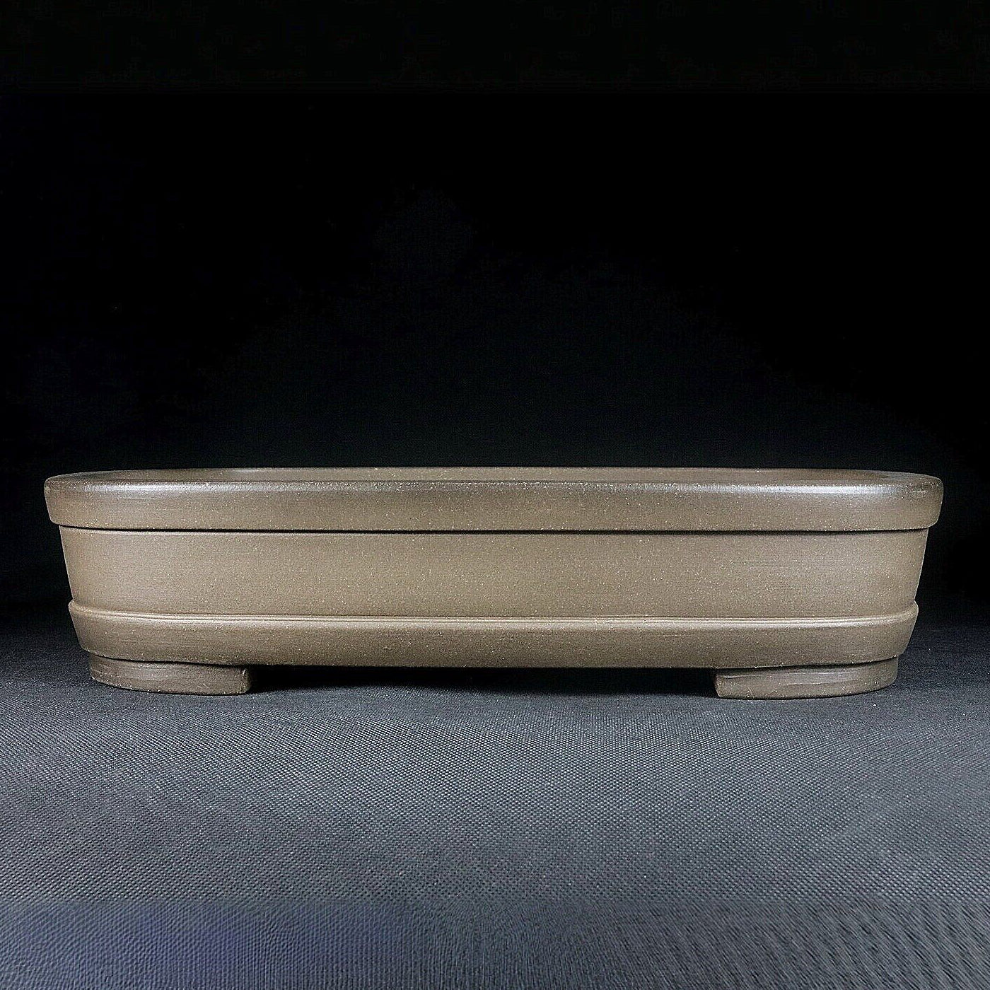 13.9 inch (35.5cm) Large Rounded Corner Rectangular Bonsai Pot in Layered Sandwich Form