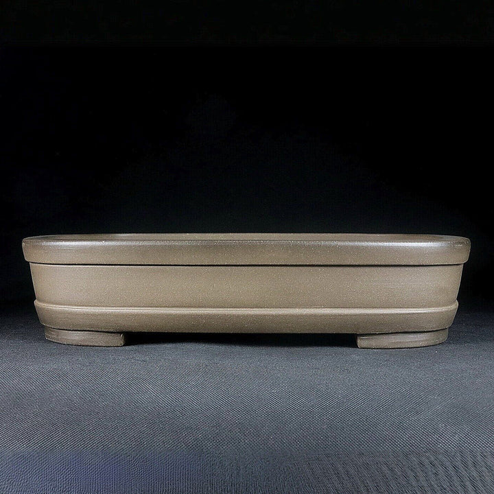 13.9 inch (35.5cm) Large Rounded Corner Rectangular Bonsai Pot in Layered Sandwich Form