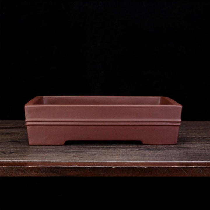 13" (33cm) Large Rectangular Traditional Yixing Clay Bonsai Pot