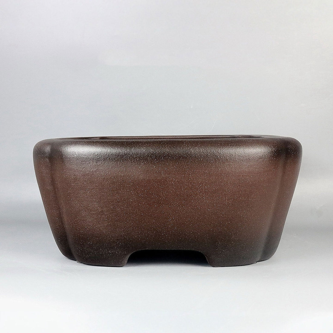 13 inch (33cm) Large 5.5 inch (14cm) Deep Square Dual Tone Bonsai Pot w Indented Corners
