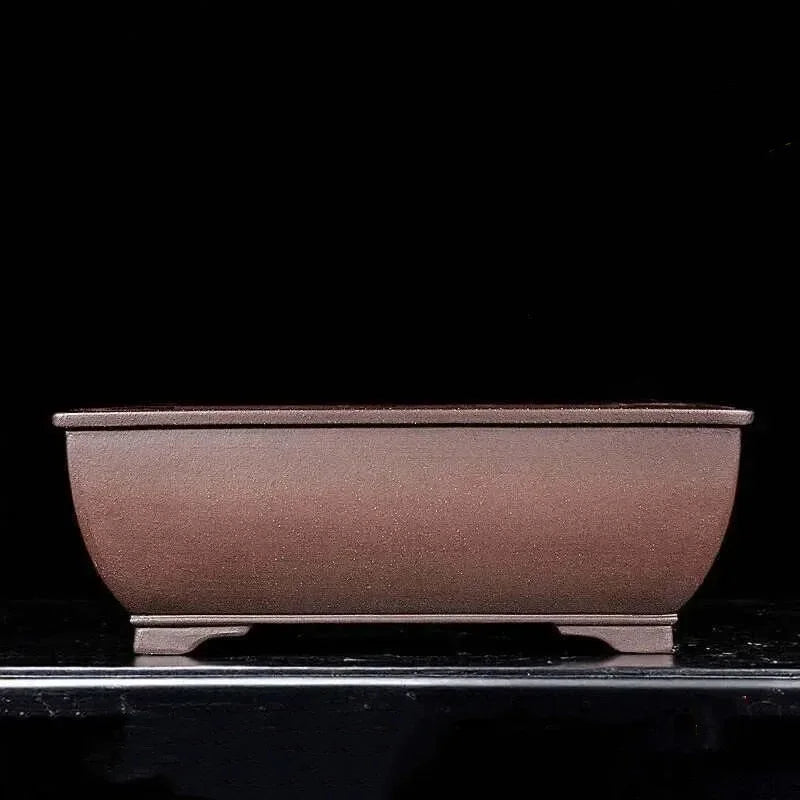 14.1 inch (36cm) Large Rectangular Bonsai Pot w Subtle Tapered Sides