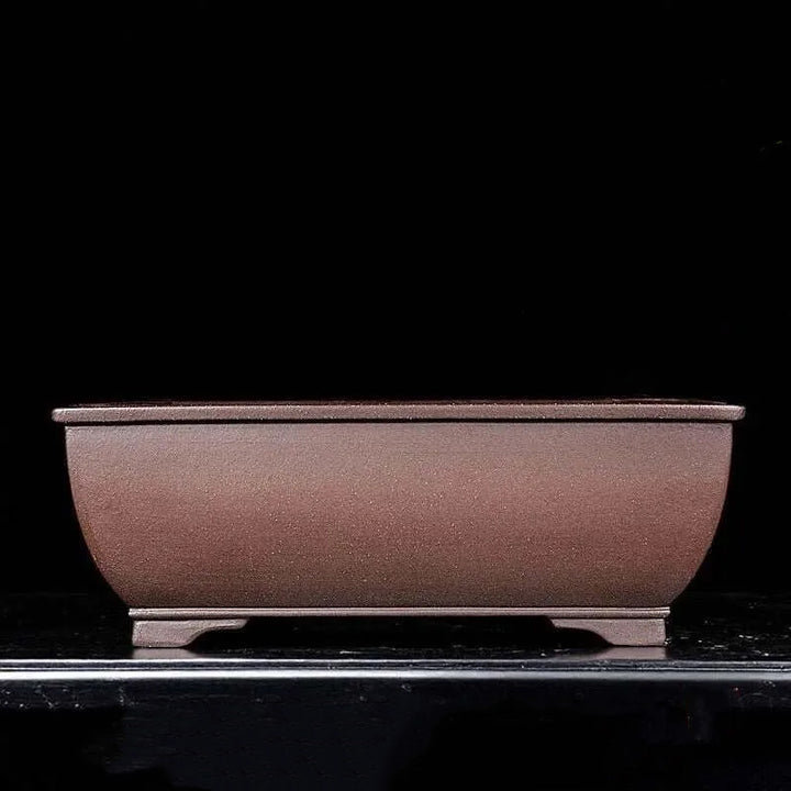 14.1 inch (36cm) Large Rectangular Bonsai Pot w Subtle Tapered Sides