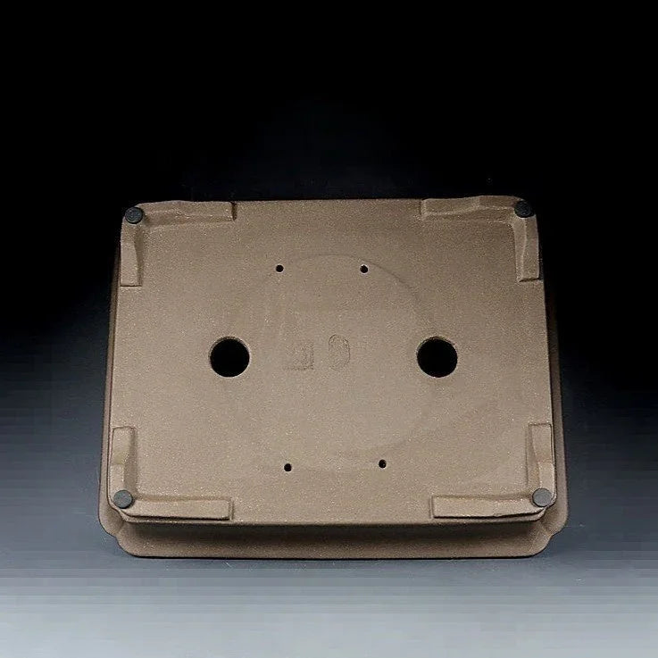 14.7 inch (37.5cm) Large Rectangular Classic Yixing Clay Bonsai Pot Bottom View