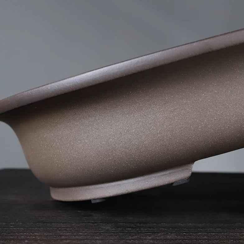 15.7" (40cm) Large Traditional Yixing Clay Oval Handmade Bonsai Pot