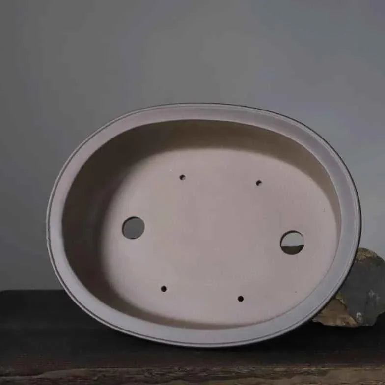 15.7" (40cm) Large Traditional Yixing Clay Oval Handmade Bonsai Pot