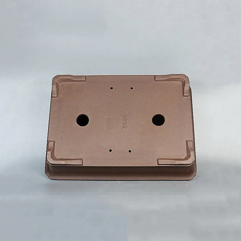 15.7 inch (40cm) Large Premium Handmade Classic Rectangle Bonsai Pot Bottom View