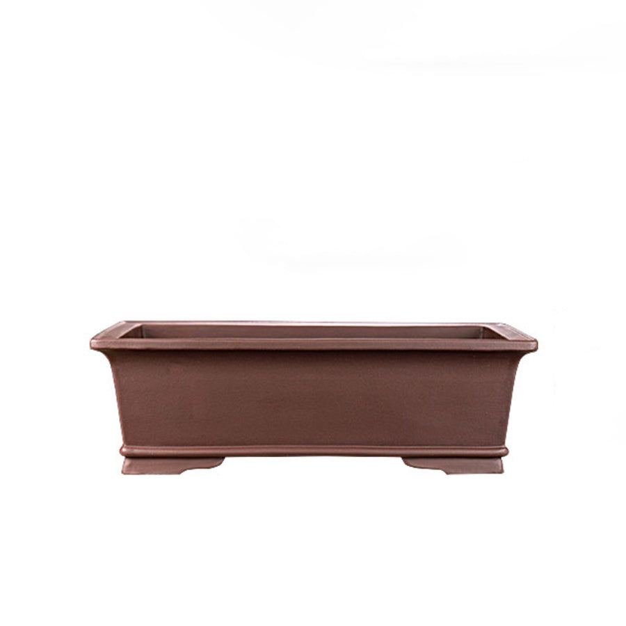 16.9 inch Extra Large Rectangular Yixing Clay Handmade Bonsai Pot