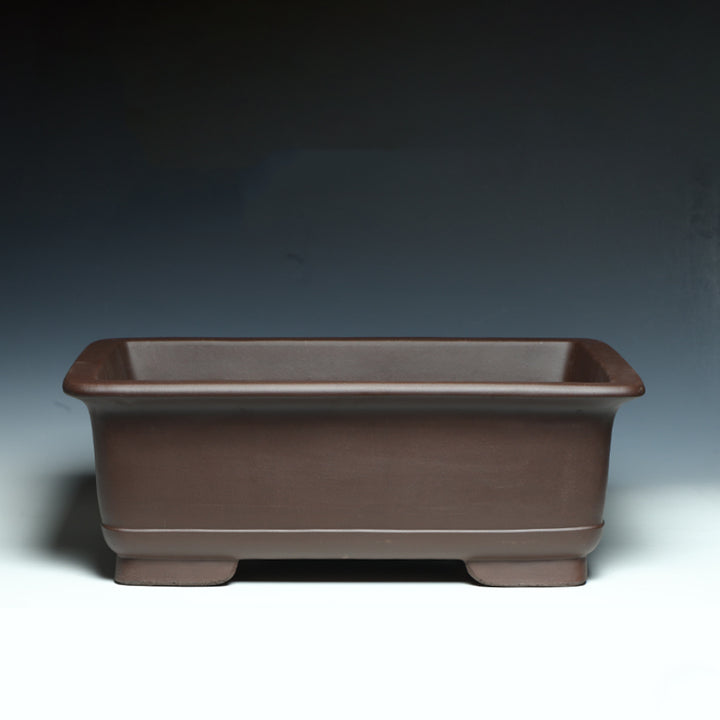 16 inch Large Rectangular Classic Dark Brown Bonsai Pot
