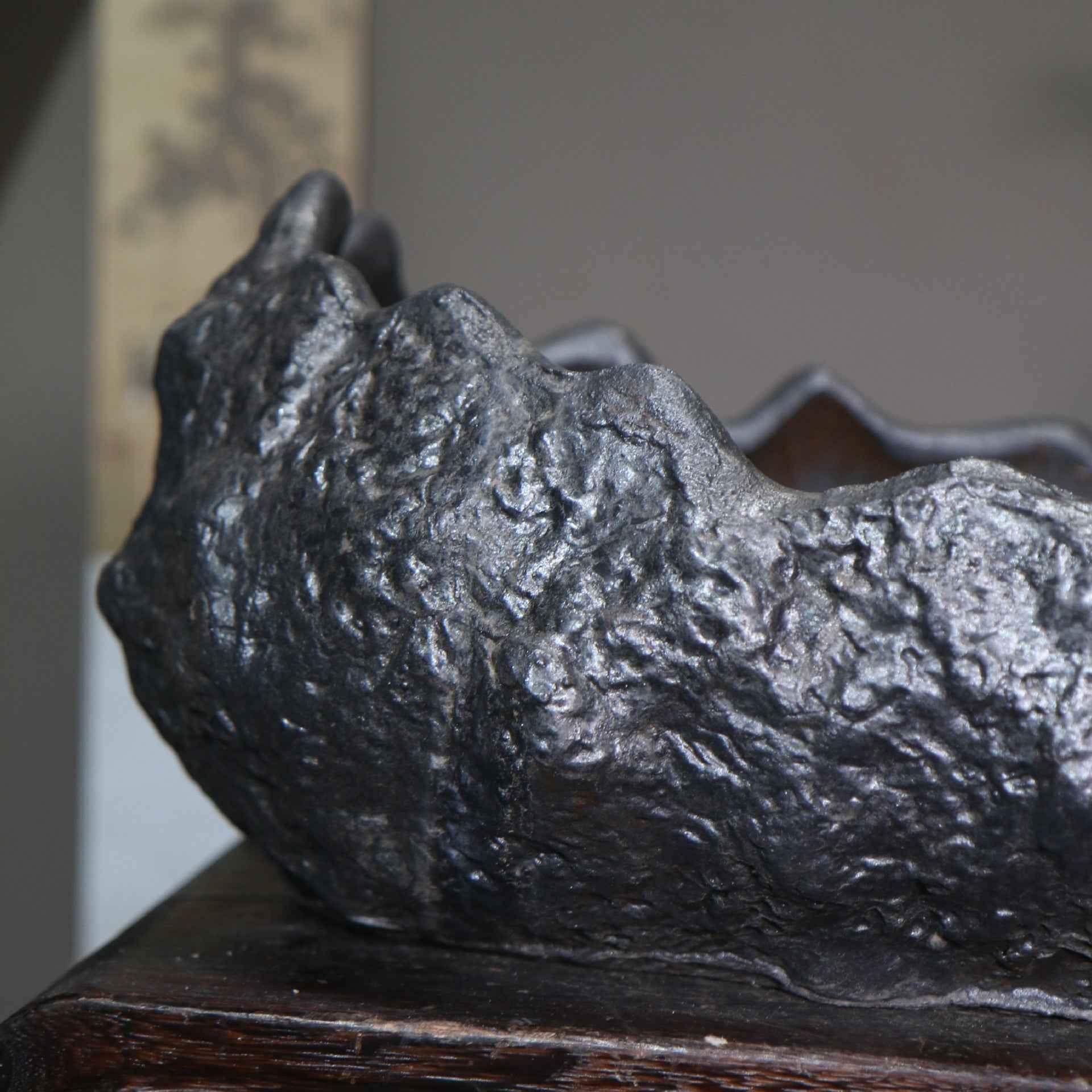 17.7" (45cm) Extra Large Handcrafted Crescent Bonsai Pot