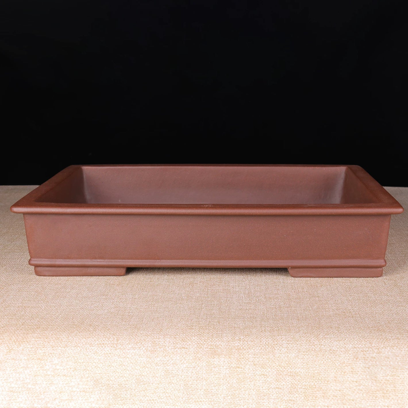 17.7 inch (45cm) Large Rectangular Traditional Unglazed Premium Bonsai Pot