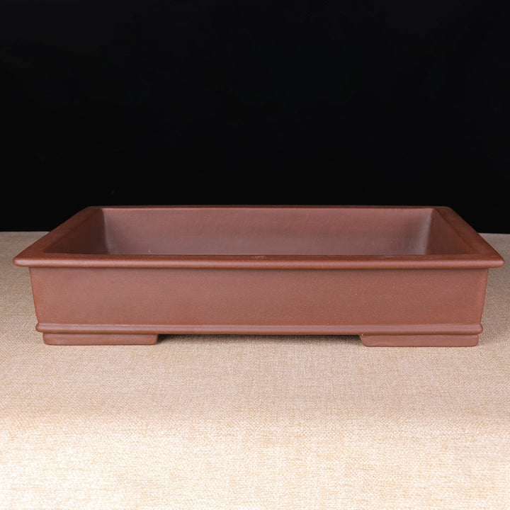 17.7 inch (45cm) Large Rectangular Traditional Unglazed Premium Bonsai Pot