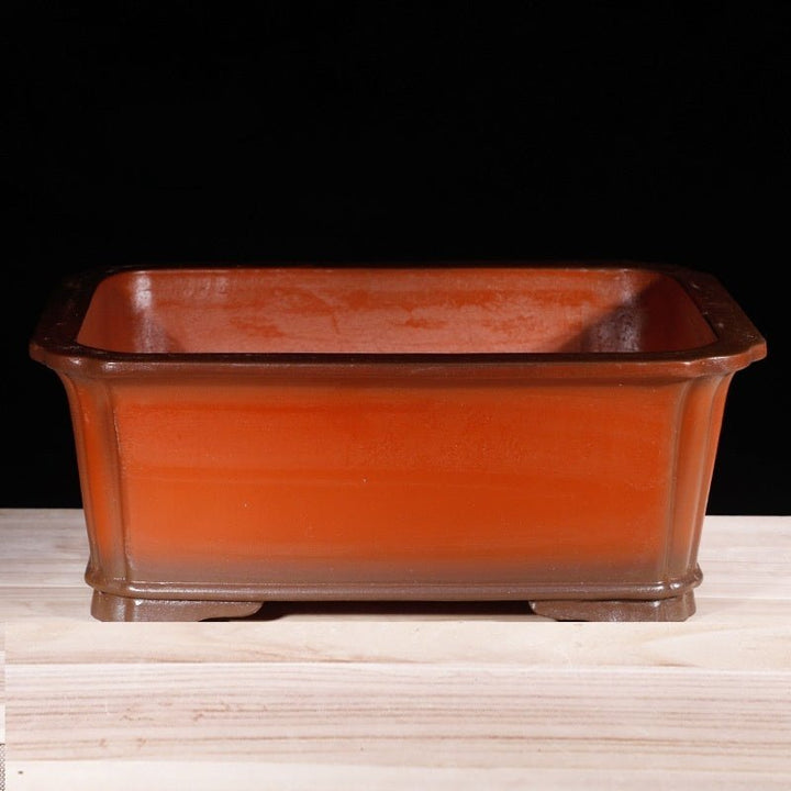 18.1" (46cm) Extra-Large Rectangular Earth-Toned Deep Bonsai Pot