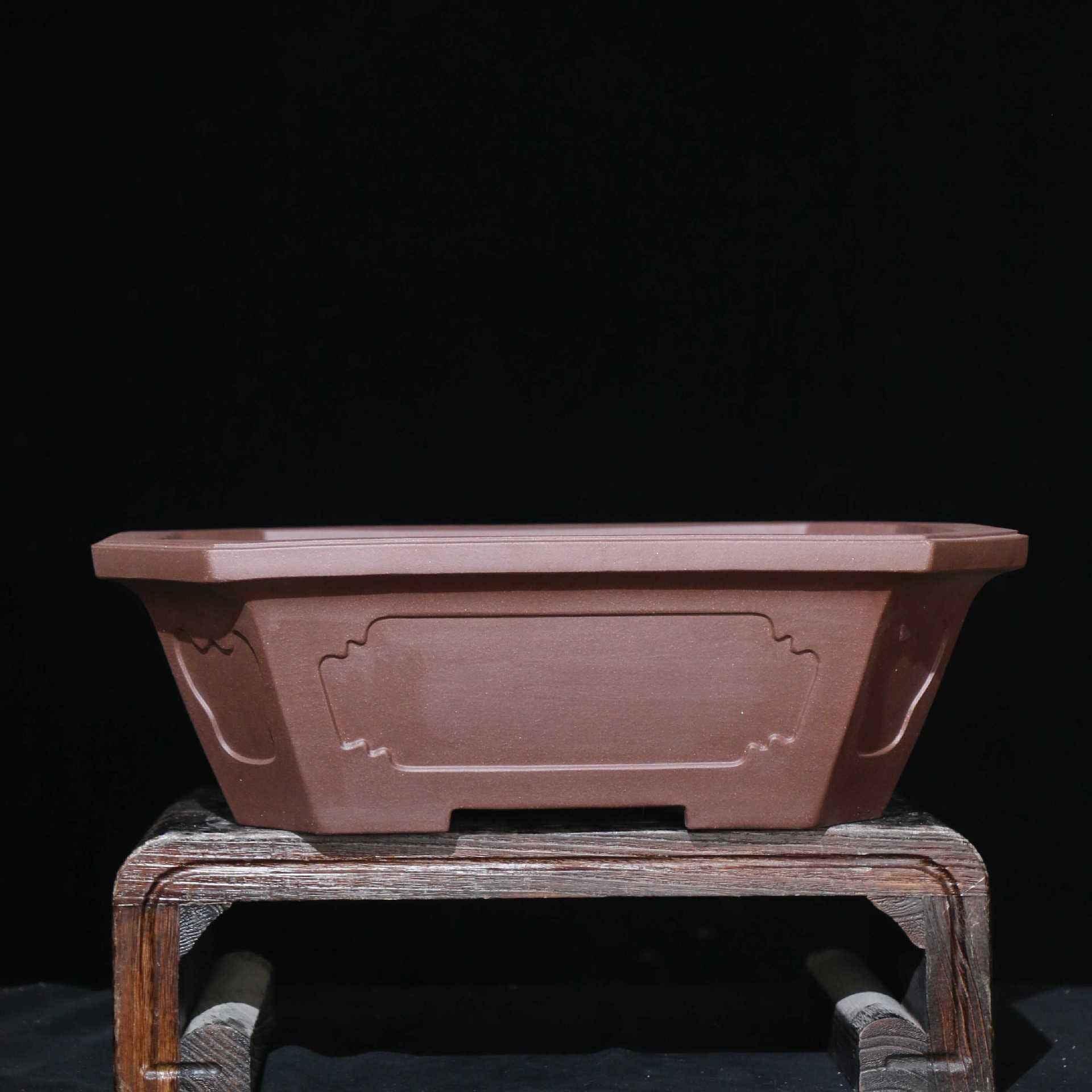 18.1" (46cm) Extra Large High-End Rectangular Bonsai Pot Handmade