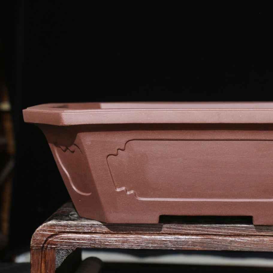 18.1" (46cm) Extra Large High-End Rectangular Bonsai Pot Handmade