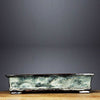 18.1 inch (46cm) Extra Large Rectangular Exclusive Drip Glaze Bonsai Pots Green Color