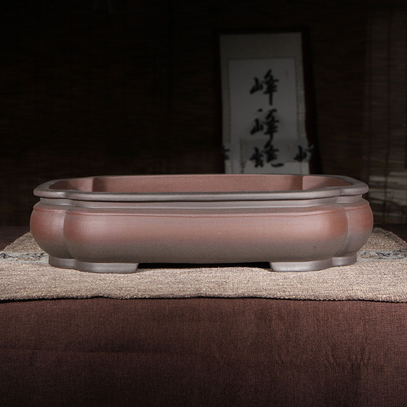 18.1 inch (46cm) Extra-Large Rectangular Bonsai Pot w Softly Contoured Corners