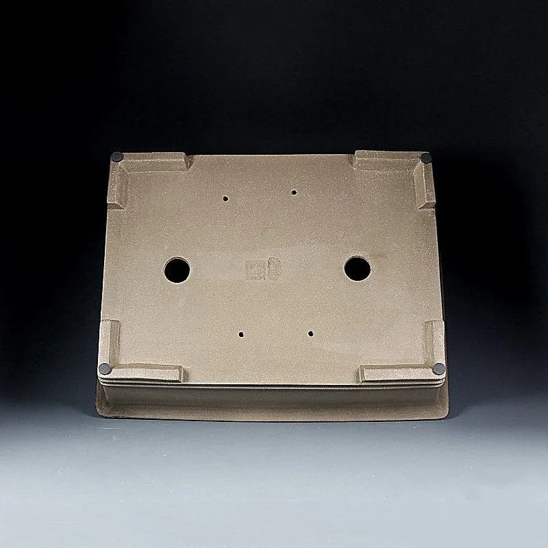 18.5 inch (47cm) Extra Large Rectangular Premium Yixing Clay Bonsai Pot Bottom View
