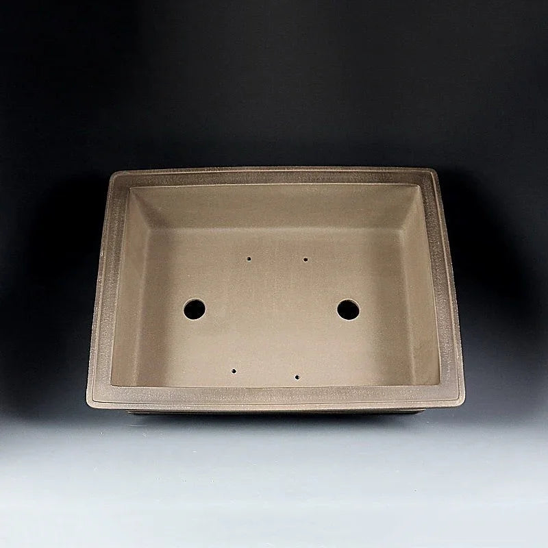 18.5 inch (47cm) Extra Large Rectangular Premium Yixing Clay Bonsai Pot Inner View