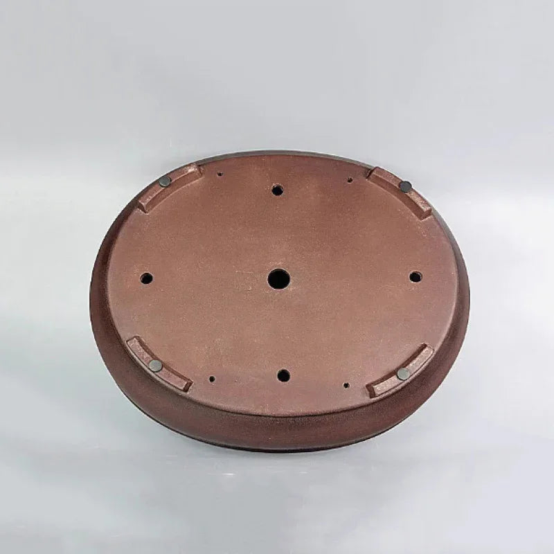 18.9" (48cm) Extra Large Premium Yixing Clay Oval Bonsai Pot Bottom View
