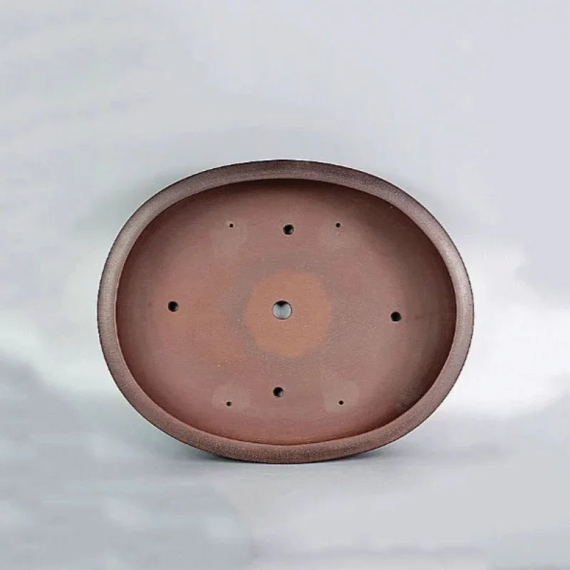 18.9" (48cm) Extra Large Premium Yixing Clay Oval Bonsai Pot Inner View