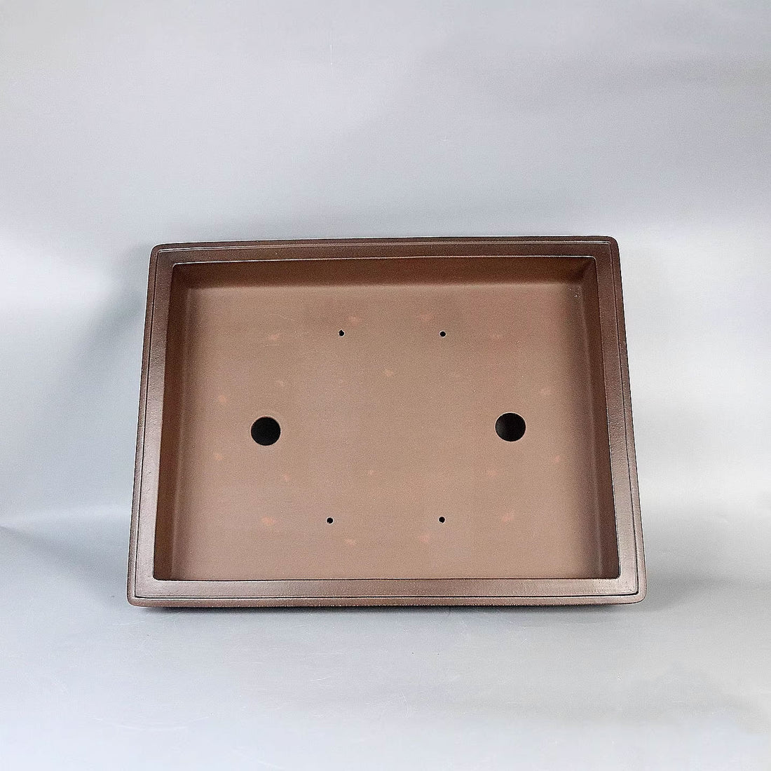 19.2 inch (49cm) Extra Large Rectangular Shallow Bonsai Pot w Panelled Walls Inner View