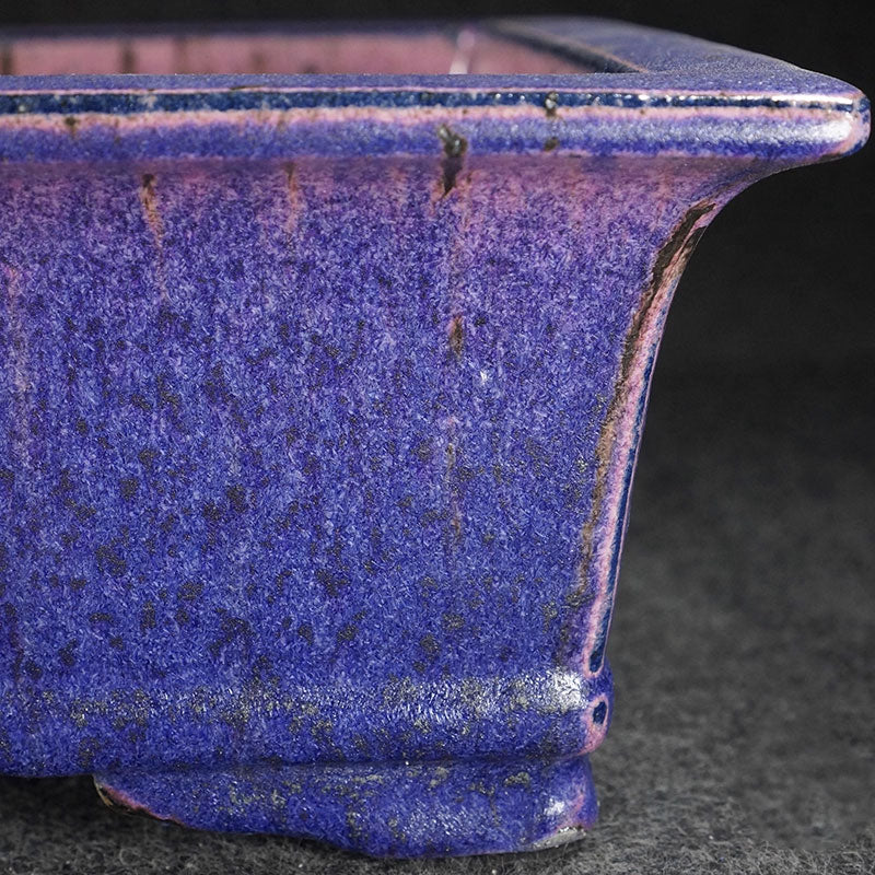 15.6" (39.6cm) Große Rechteckige Hochtemperatur Rote Glasierte Bonsai-Schale