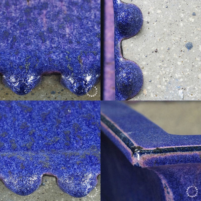 15.6" (39.6cm) Große Rechteckige Hochtemperatur Rote Glasierte Bonsai-Schale