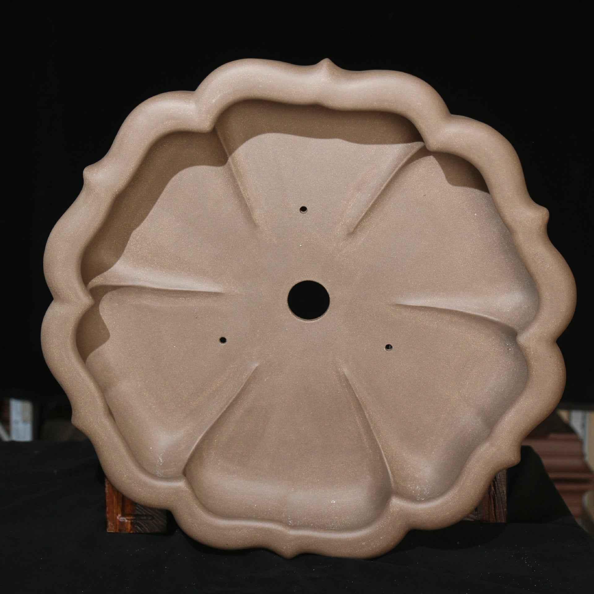 20.4" (52cm) Extra Large Lotus Shaped Handcrafted Bonsai Forest Pots