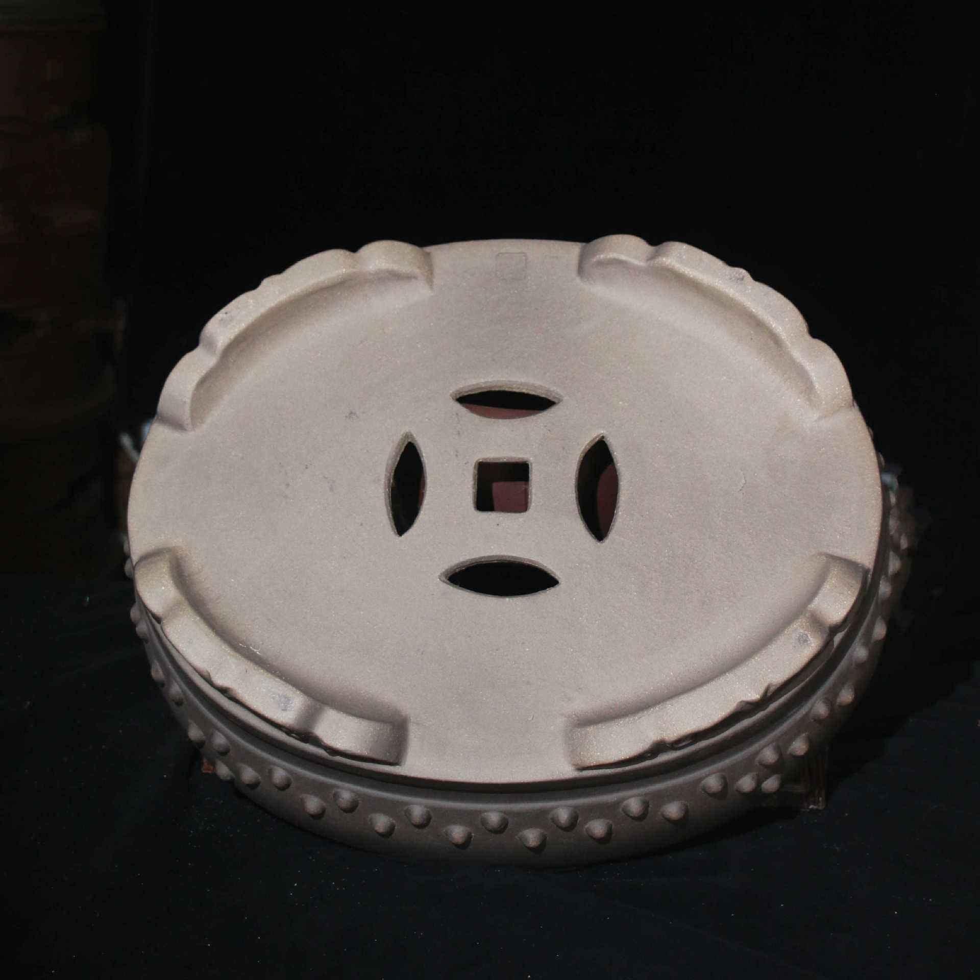 20.8" (53cm) Extra Large Oval Drum Bonsai Pot w Raised Feet & Rivets