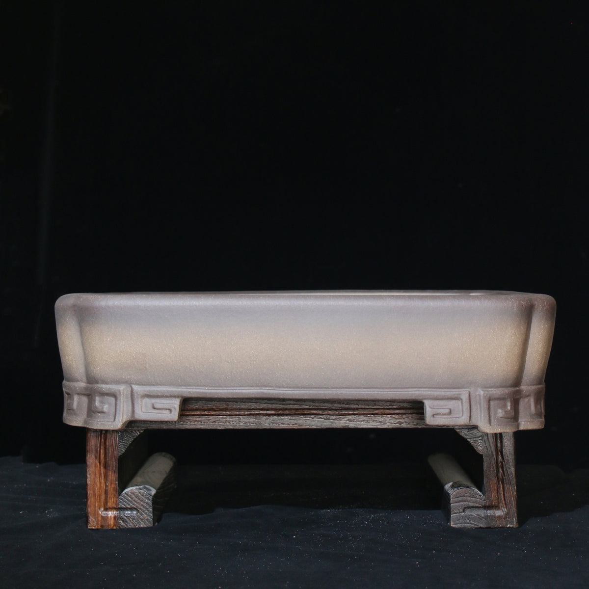 20.8" (53cm) Extra Large Premium Rectangular Bonsai Pot w Ornamental Feet
