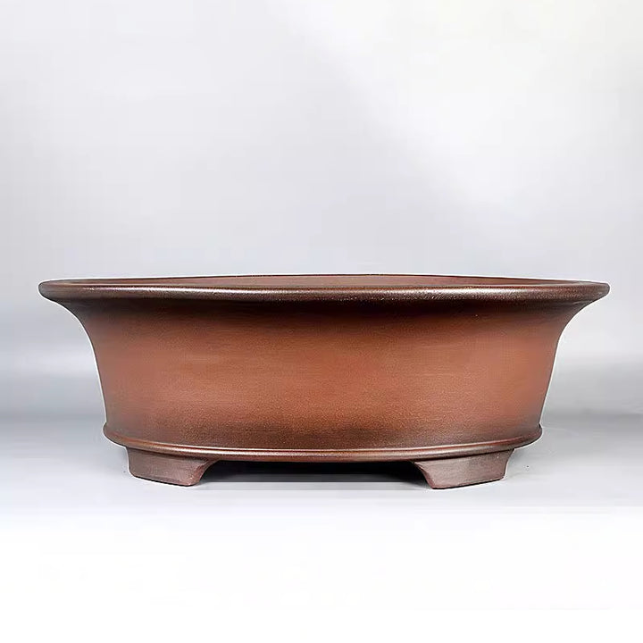 20.8 inch (53cm) Extra-Large Oval Premium Traditional Unglazed Deep Bonsai Pot