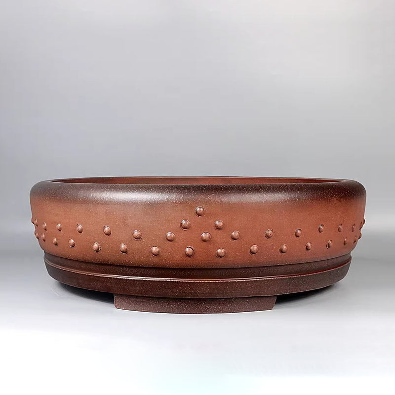 20.8 inch (53cm) Extra-Large Round Dual Tone Premium Drum Bonsai Pot