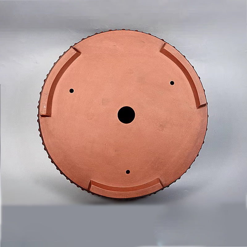 20.8 inch (53cm) Extra-Large Round Dual Tone Premium Drum Bonsai Pot Bottom View