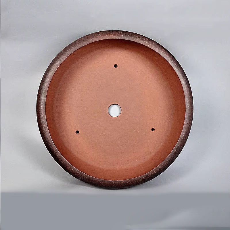 20.8 inch (53cm) Extra-Large Round Dual Tone Premium Drum Bonsai Pot Inner View