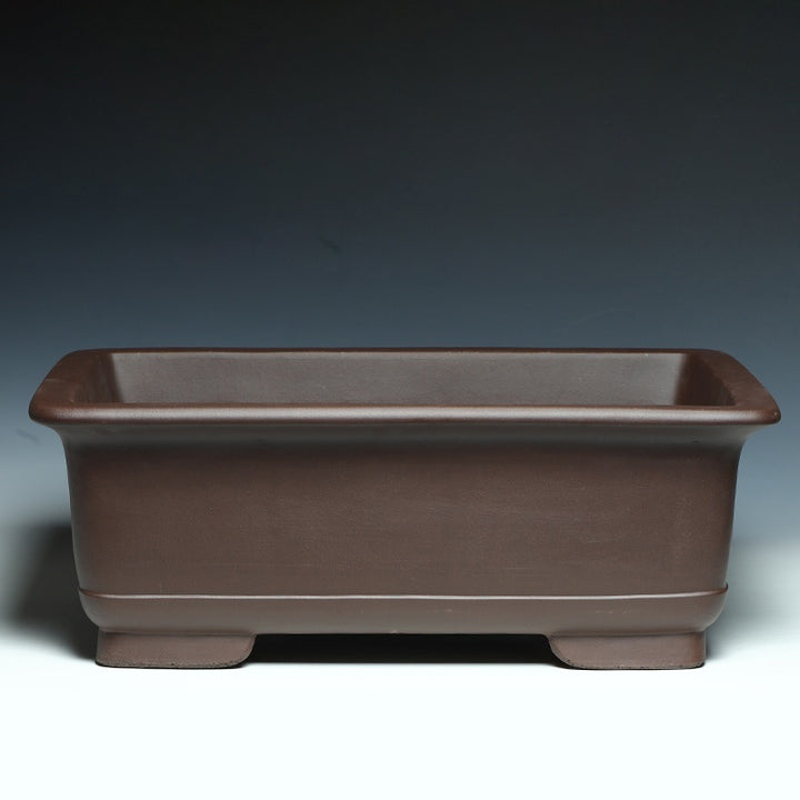 20 inch (51cm) Extra Large Rectangular Traditional Dark Brown Bonsai Pot