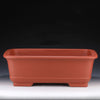 20 inch Extra Large Rectangular Traditional Yixing Clay Bonsai Pot Orange Color
