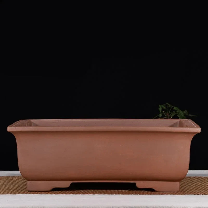 unglazed clay pots for plants 20.8" (53cm) Extra Large Traditional Unglazed Yixing Clay Deep Bonsai – Mypotscape
