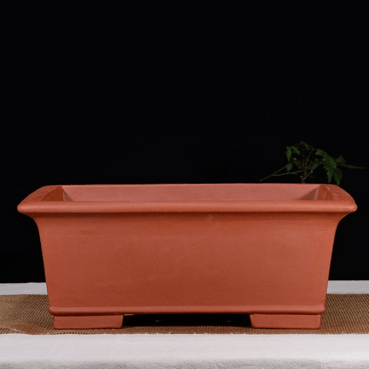 21.2" Extra Large Traditional Unglazed Yixing Clay Deep Bonsai Pot