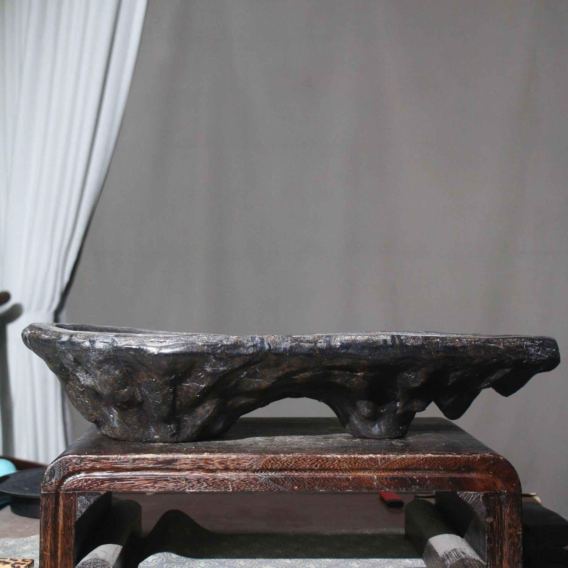 21.6" (55cm) Handcrafted Rocky Mountain-Inspired Bonsai Forest Pot