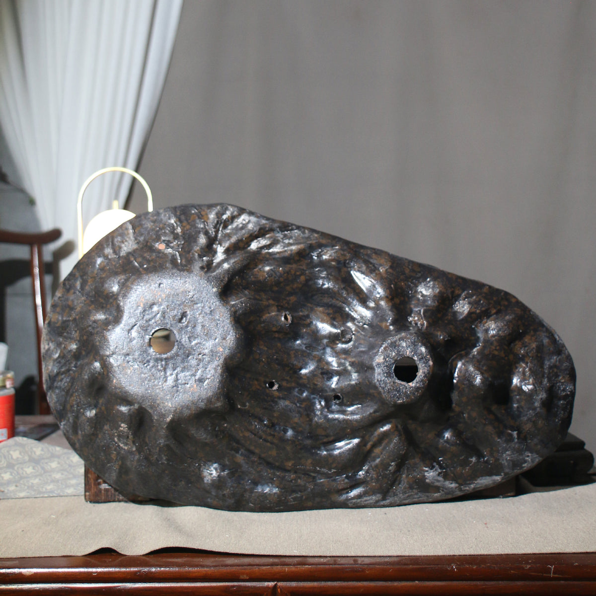 21.6" (55cm) Handcrafted Rocky Mountain-Inspired Bonsai Forest Pot Bottom View
